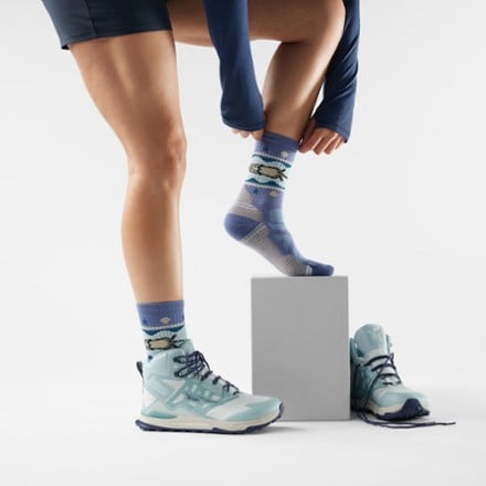 Smartwool Hike Light Cushion Otter Float Crew Socks - Women's 3