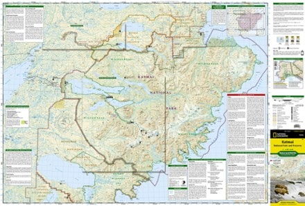 National Geographic Katmai National Park and Preserve Trail Map 1
