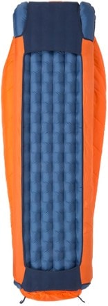 Big Agnes Lost Dog 15 Sleeping Bag Back view (Orange/Navy)