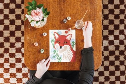 Elle Cree Fox with Chicory Paint-by-Number Kit 1