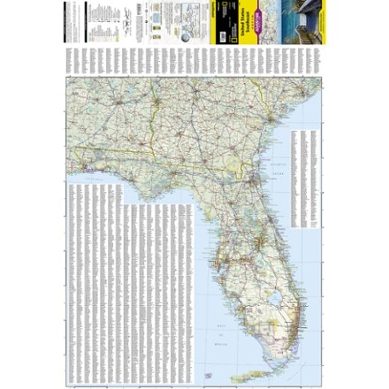 National Geographic United States Southeast Adventure Travel Map 2