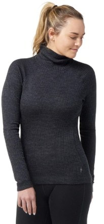Smartwool Thermal Merino Rib Turtleneck Base Layer Top - Women's 1