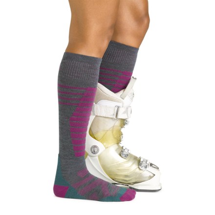 Darn Tough Edge Over-the-Calf Midweight Ski and Snowboard Socks - Women's 2