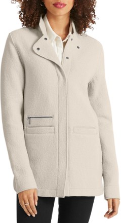 women's plus size boiled wool jacket