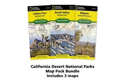 National Geographic California Desert National Parks Map Pack 1