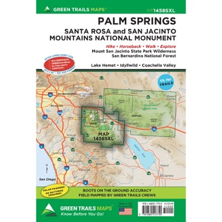 Green Trails Map 1458SXL - Palm Springs 0