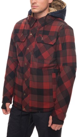 686 plaid snowboard jacket