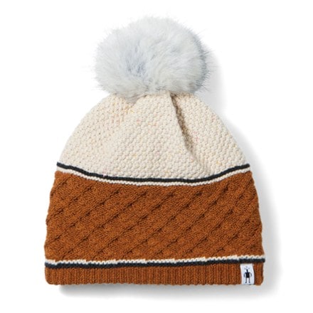 Smartwool Cable Knit Colorblock Pom Beanie 0