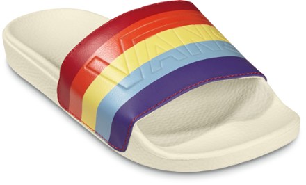 womens rainbow slides