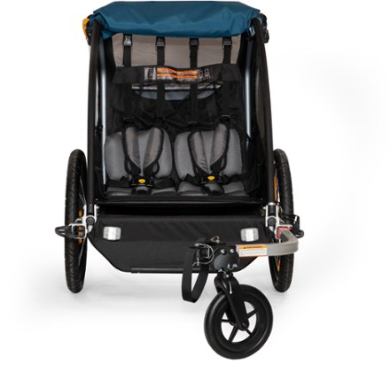 Double bike trailer clearance stroller