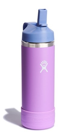 Hydro Flask Kids' Wide-Mouth Water Bottle with Straw Cap and Bottle Boot - 18 fl. oz. 1