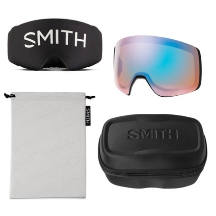 Smith 4D Mag XL ChromaPop Photochromic Snow Goggles with gogglesoc 5