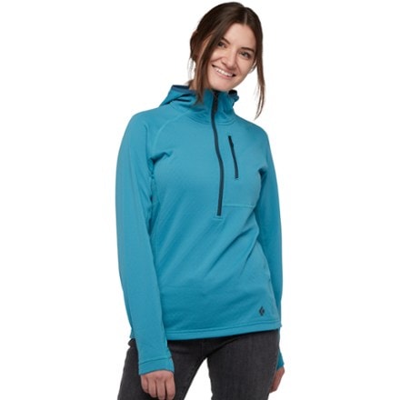 Black Diamond Coefficient LT Fleece Quarter-Zip Hoody - Women's 1