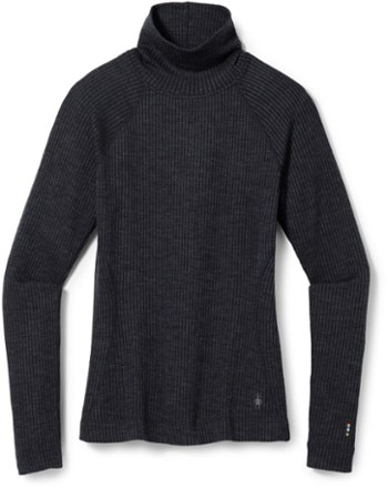 Smartwool Thermal Merino Rib Turtleneck Base Layer Top - Women's 0