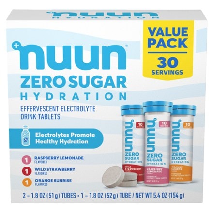 NUUN Zero Sugar Hydration Electrolyte Tablets Mixed Pack - 30 Servings 0