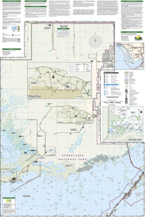 National Geographic Everglades National Park Map 