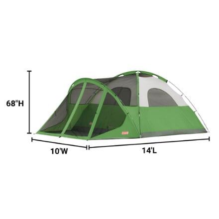 Coleman Evanston Screened 6-Person Tent 2