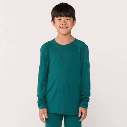 REI Co-op Merino Midweight Base Layer Crew Top - Kids' 1
