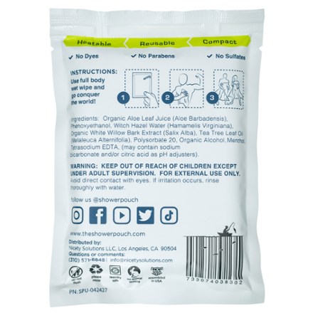 Shower Pouch Gigantic Body Wipe - 2' x 1' 1