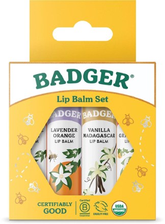 Badger Classic Lip Balm Set - Set of 4 0