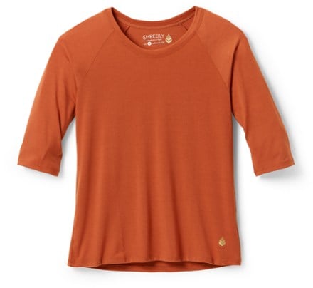 SHREDLY Raglan 3/4-Sleeve Bike Shirt - Women's 0