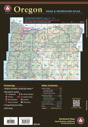Benchmark Maps Oregon Road & Recreation Atlas - 11th Edition 1