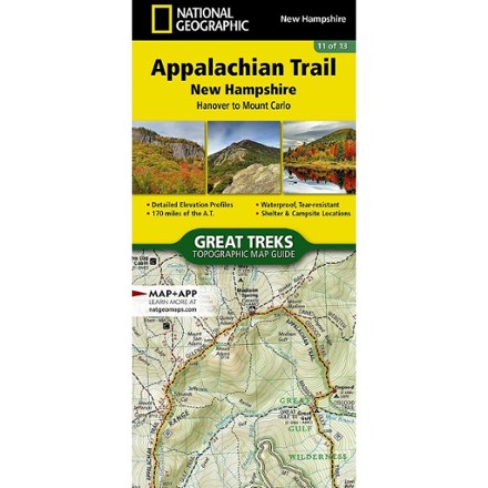 National Geographic Appalachian Trail: New Hampshire Topographic Map Guide 0