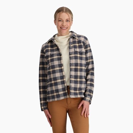 Royal Robbins Snowcap Lined Flannel Long-Sleeve Shirt Jacket - Women's 1