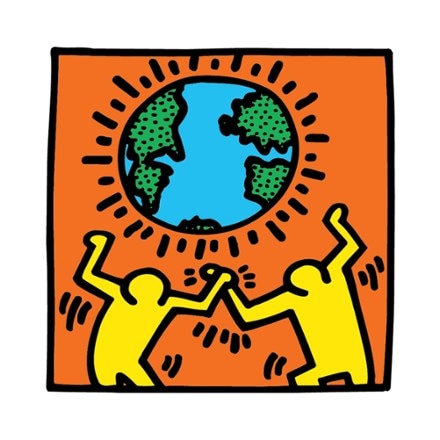 Apply Stickers Earth by Keith Haring Sticker 0