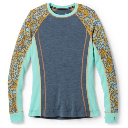 Smartwool Classic Thermal Merino Colorblock Crew Base Layer Top - Women's 0