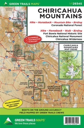 Green Trails Map 2934S - Chiricahua Mountains 0