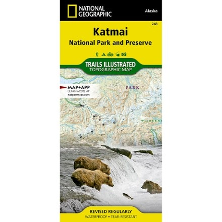 National Geographic Katmai National Park and Preserve Trail Map 0