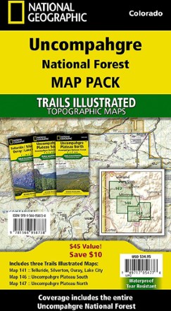 National Geographic Uncompahgre National Forest Map Pack 0