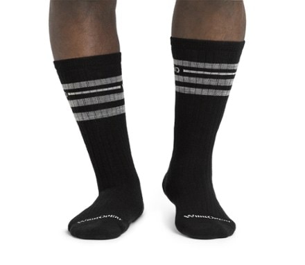 Wide Open Vintage Stripe Cushioned Crew Socks - Men's 5