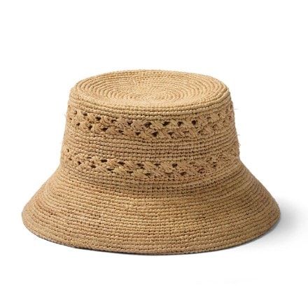 Hemlock Hat Co. Olivia Straw Bucket Hat 0