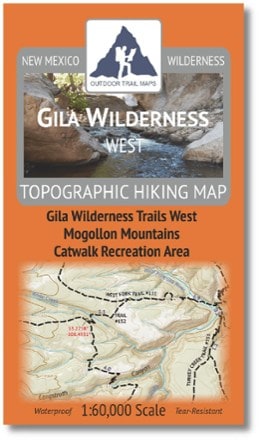 Outdoor Trail Maps Gila Wilderness West Map 0