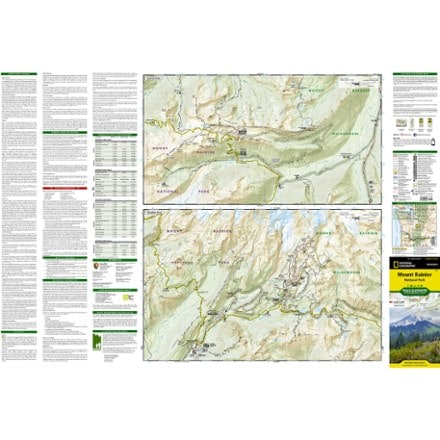 National Geographic Mount Rainier National Park Trail Map 2