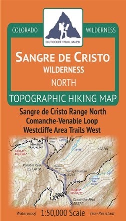 Outdoor Trail Maps Colorado Sangre de Cristo Wilderness North Map 0