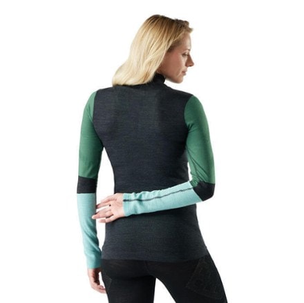 Smartwool Intraknit Thermal Merino Colorblock Quarter-Zip Base Layer Top - Women's 2