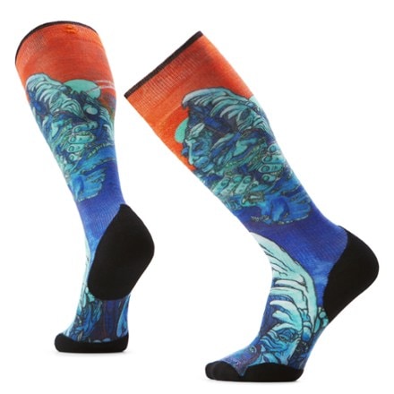 Smartwool Ski Targeted Cushion Winter Haze Print Over The Calf Socks - Men's 0