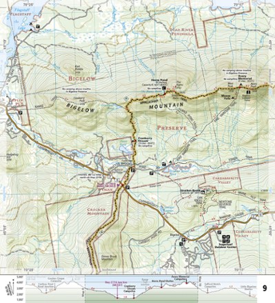 National Geographic Appalachian Trail: Mount Carlo to Pleasant Pond Topographic Map Guide 2