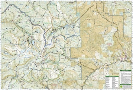 National Geographic Flat Tops North Topographic Map 2