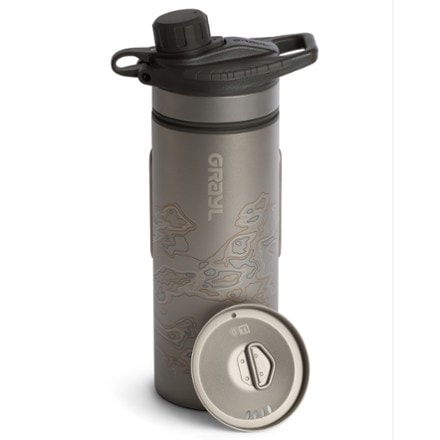 Grayl GeoPress Ti Water Filter and Purifier Bottle Plus Cook Lid 2