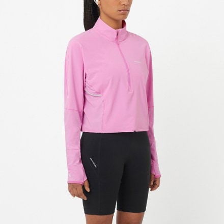 Salomon Sense Aero Hybrid Cropped Pullover - Women's 1