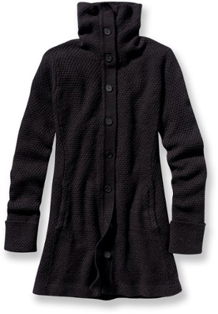 womens black sweater coat