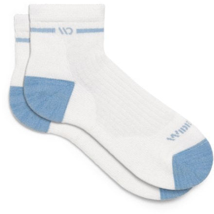 Wide Open Single Stripe Cushioned Quarter Socks - Women's 2