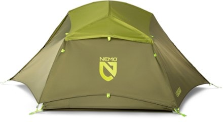 NEMO Aurora 2P Tent with Footprint Side view (Nova Green)