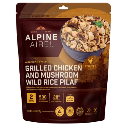 AlpineAire Foods Grilled Chicken and Mushroom Wild Rice Pilaf - 2 Servings 0