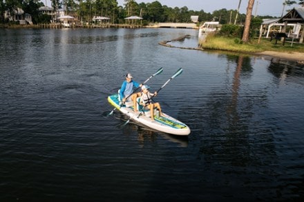 BOTE LowRider Aero Tandem Inflatable Hybrid Paddle Board with Paddles - 11'6" 6