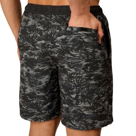 Free Country Contrast Elastic Swim Shorts - Men's 3